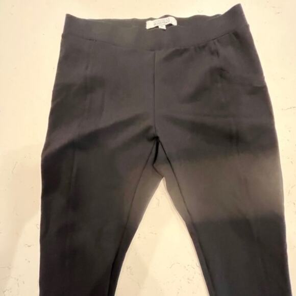 Ellen Tracy Black Ponte Stretch Size Medium Slim Fit Ankle Length Pants - Picture 4 of 9